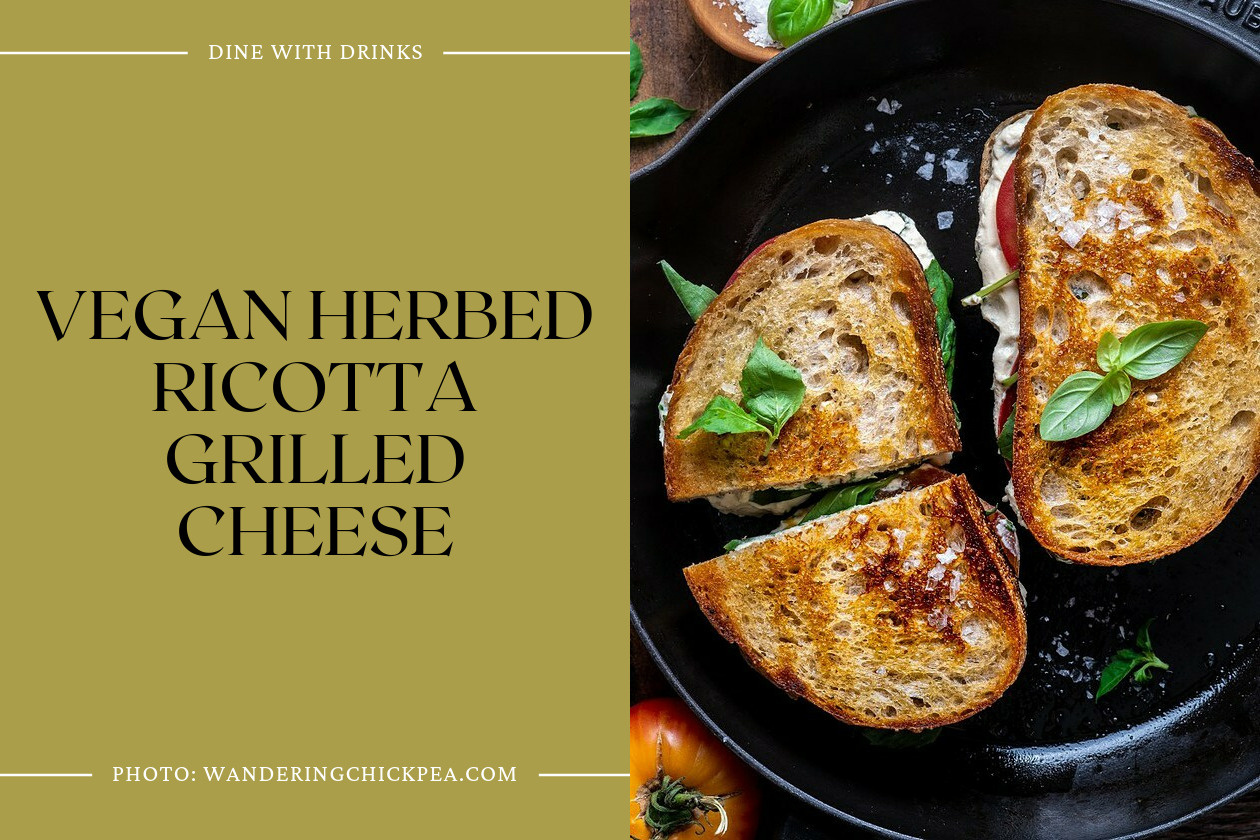 Vegan Herbed Ricotta Grilled Cheese