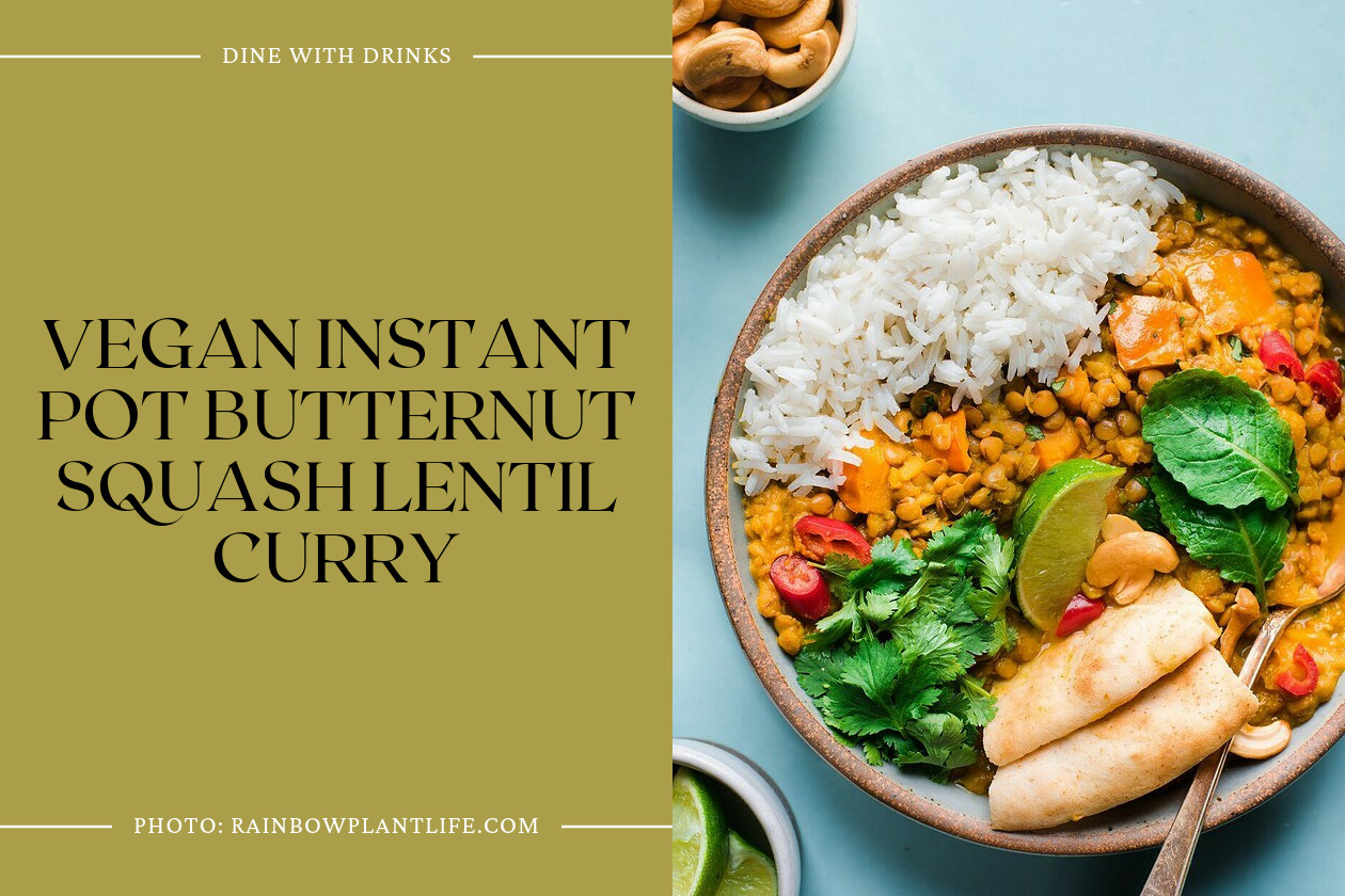 Vegan Instant Pot Butternut Squash Lentil Curry