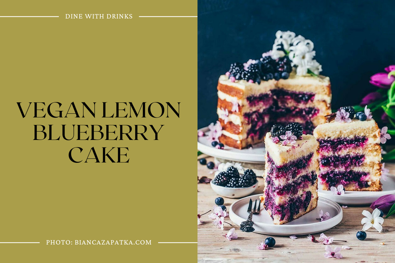 Vegan Lemon Blueberry Cake