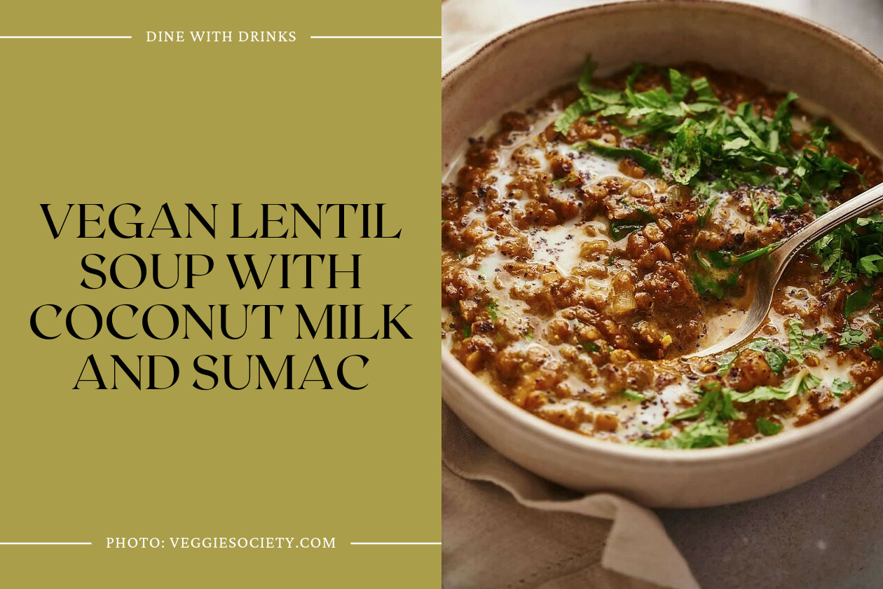 Vegan Lentil Soup With Coconut Milk And Sumac