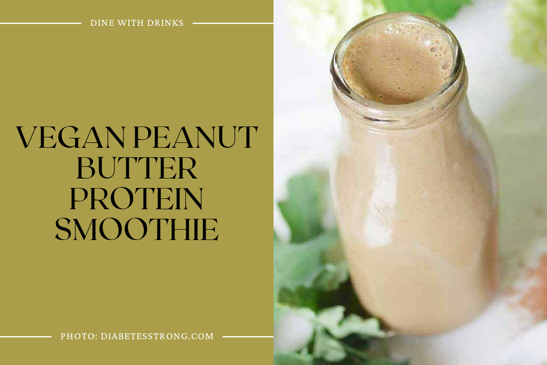 Vegan Peanut Butter Protein Smoothie