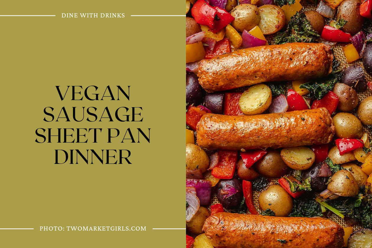 Vegan Sausage Sheet Pan Dinner