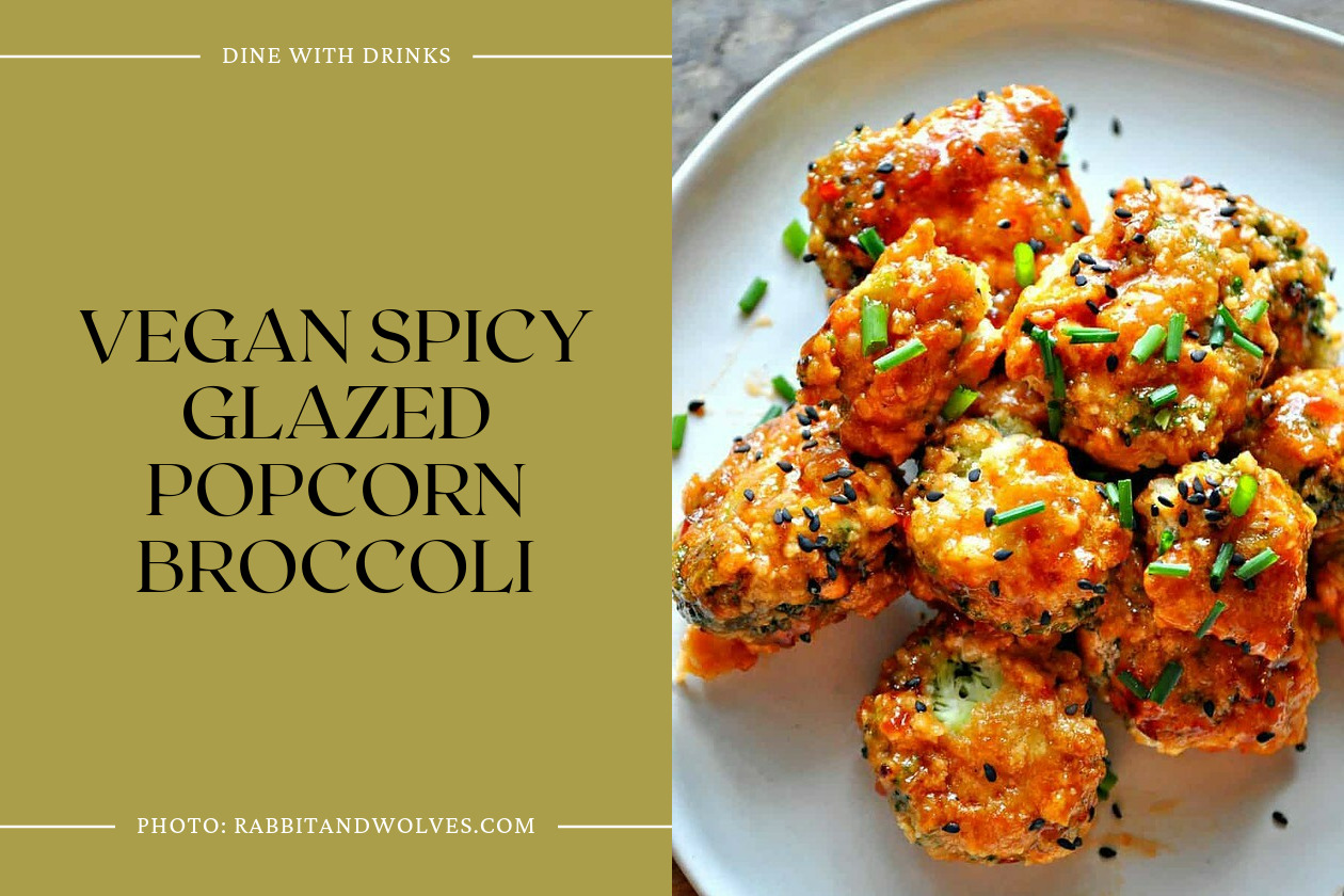 Vegan Spicy Glazed Popcorn Broccoli