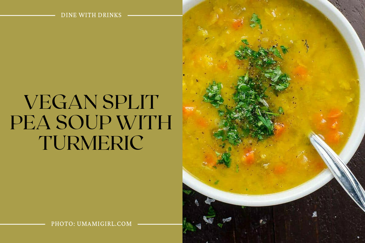 Vegan Split Pea Soup With Turmeric