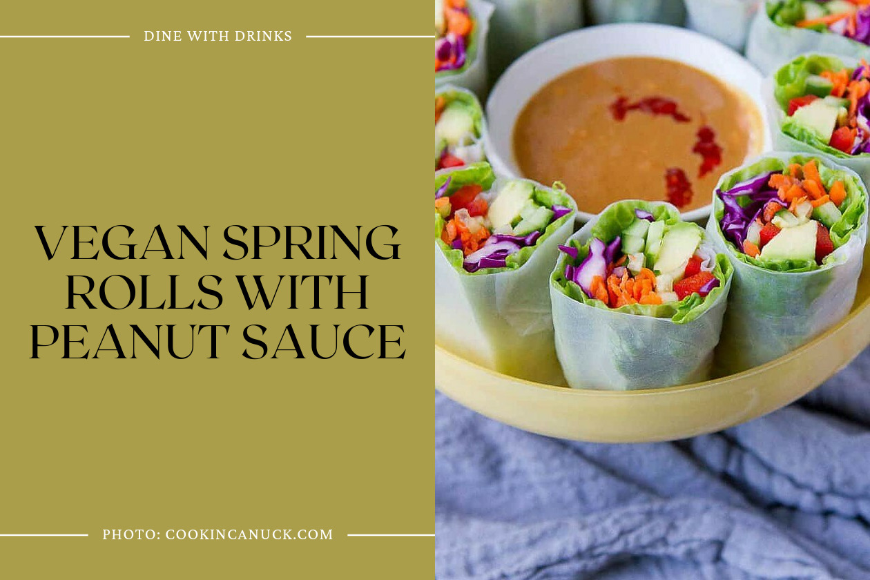 Vegan Spring Rolls With Peanut Sauce