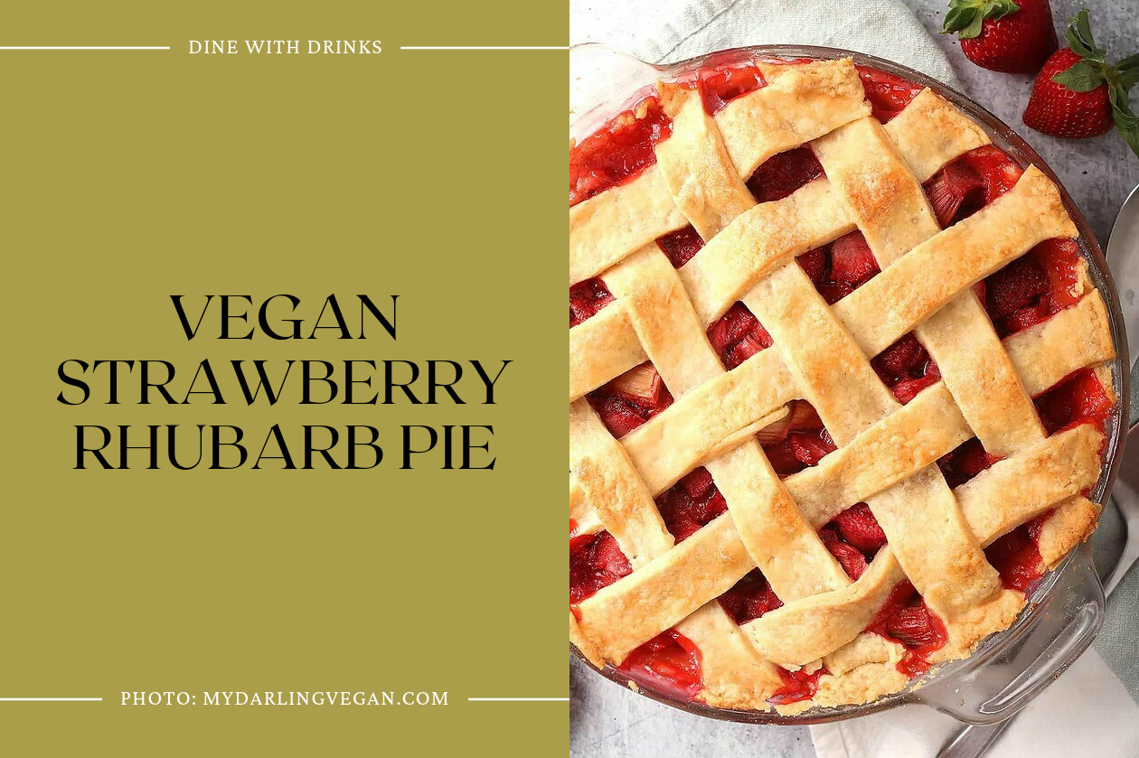Vegan Strawberry Rhubarb Pie