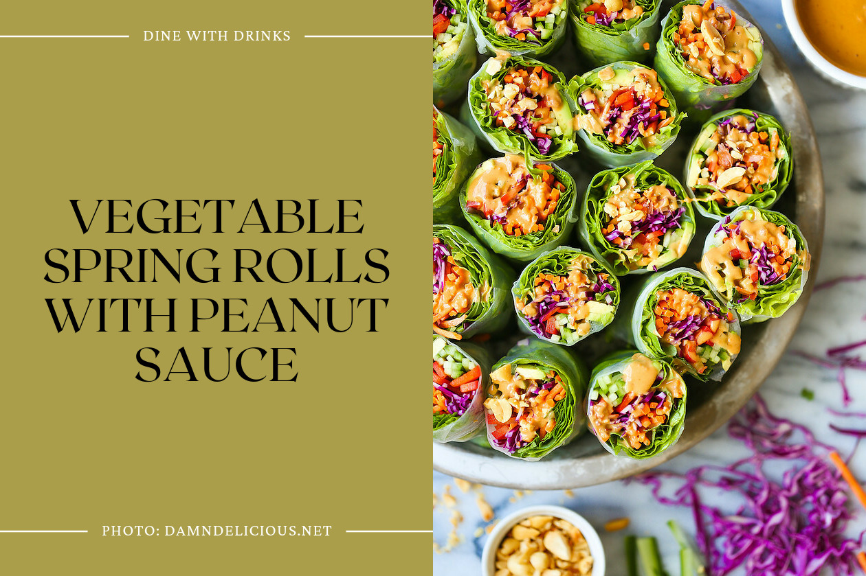 Vegetable Spring Rolls With Peanut Sauce