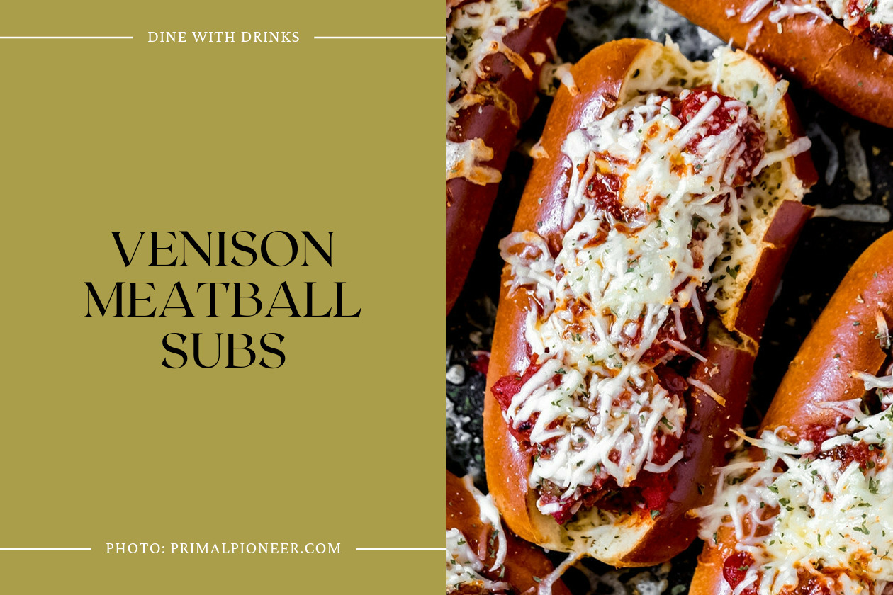 Venison Meatball Subs