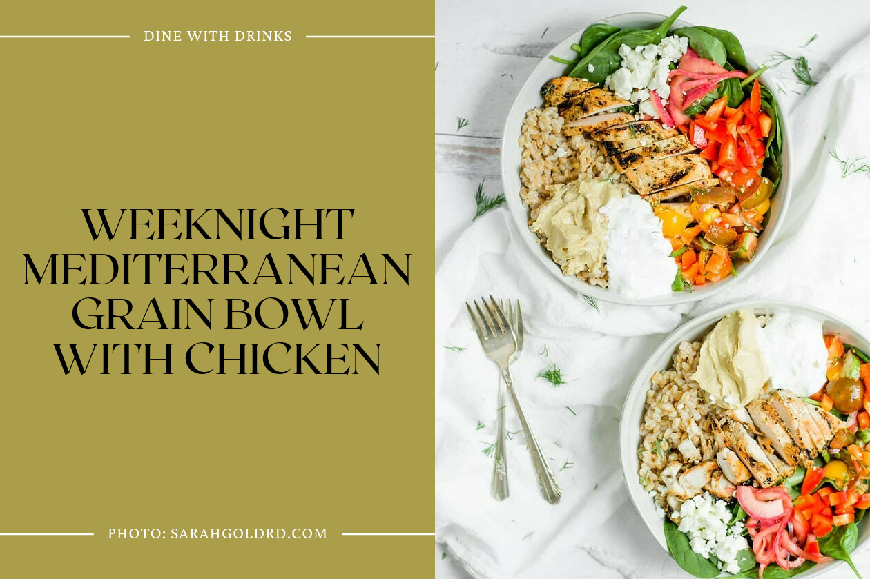 Weeknight Mediterranean Grain Bowl With Chicken