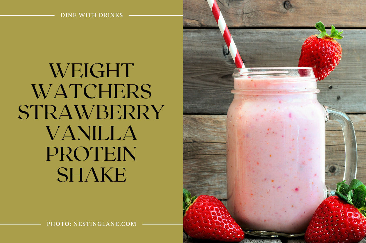 Weight Watchers Strawberry Vanilla Protein Shake