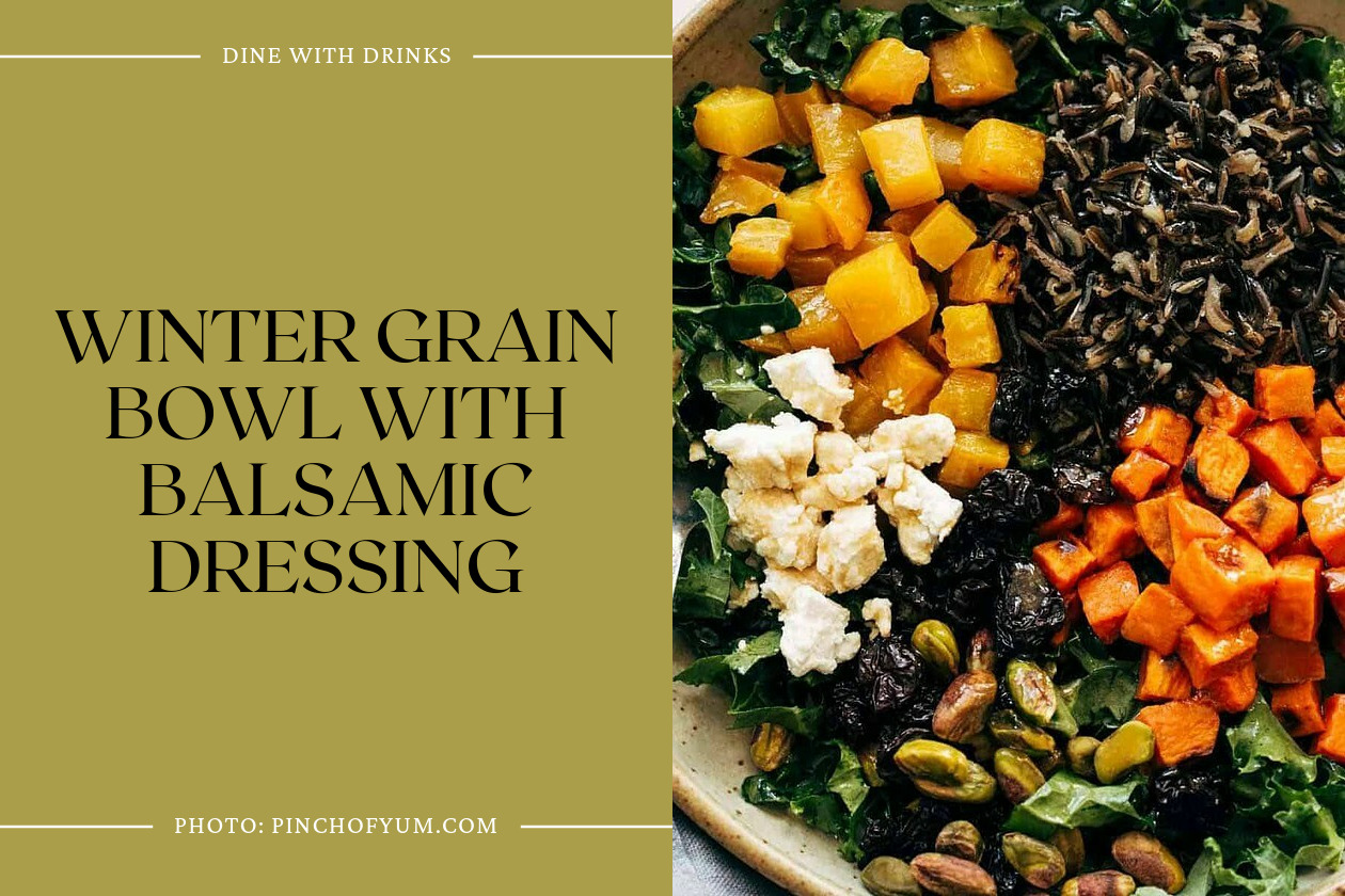 Winter Grain Bowl With Balsamic Dressing